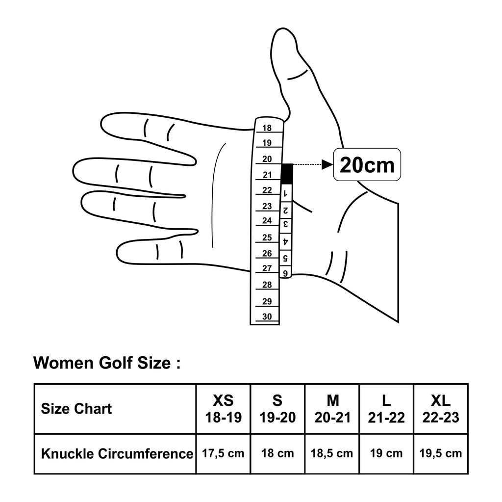Ladies Airflex Golf Glove / Sarung Tangan Golf sebelah kiri / Anti Slip / Breathable Premium UV Protection