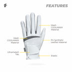 Zuna Gloves Men Eagle Golf Gloves / Sarung tangan Golf / Sebelah kiri / Anti Slip