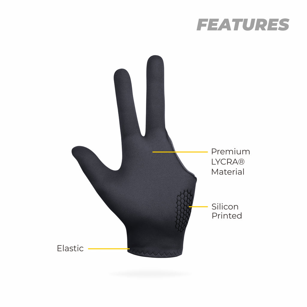 Cue Full Finger Billiard Gloves