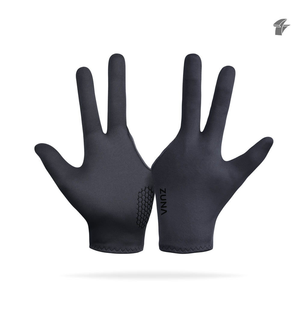 Customize Zuna Gloves Billiard Unisex Full Finger Cue - Sarung Tangan Billiard Custom Nama