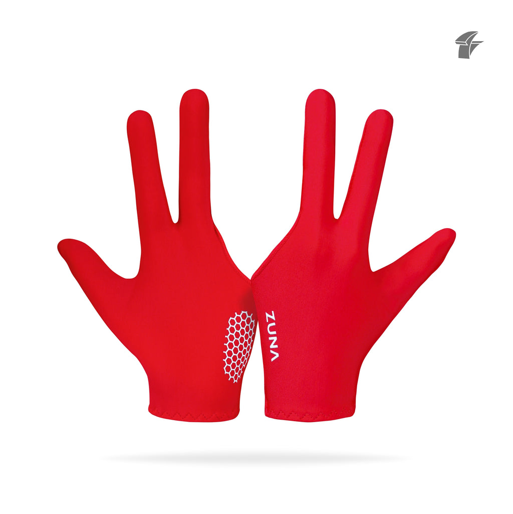 Customize Zuna Gloves Billiard Unisex Full Finger Cue - Sarung Tangan Billiard Custom Nama