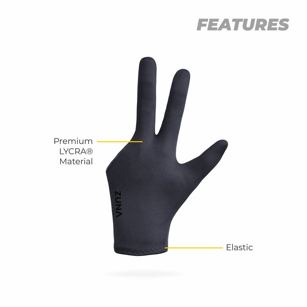 Cue Full Finger Billiard Gloves