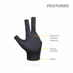 Cue Half Finger Billiard Gloves