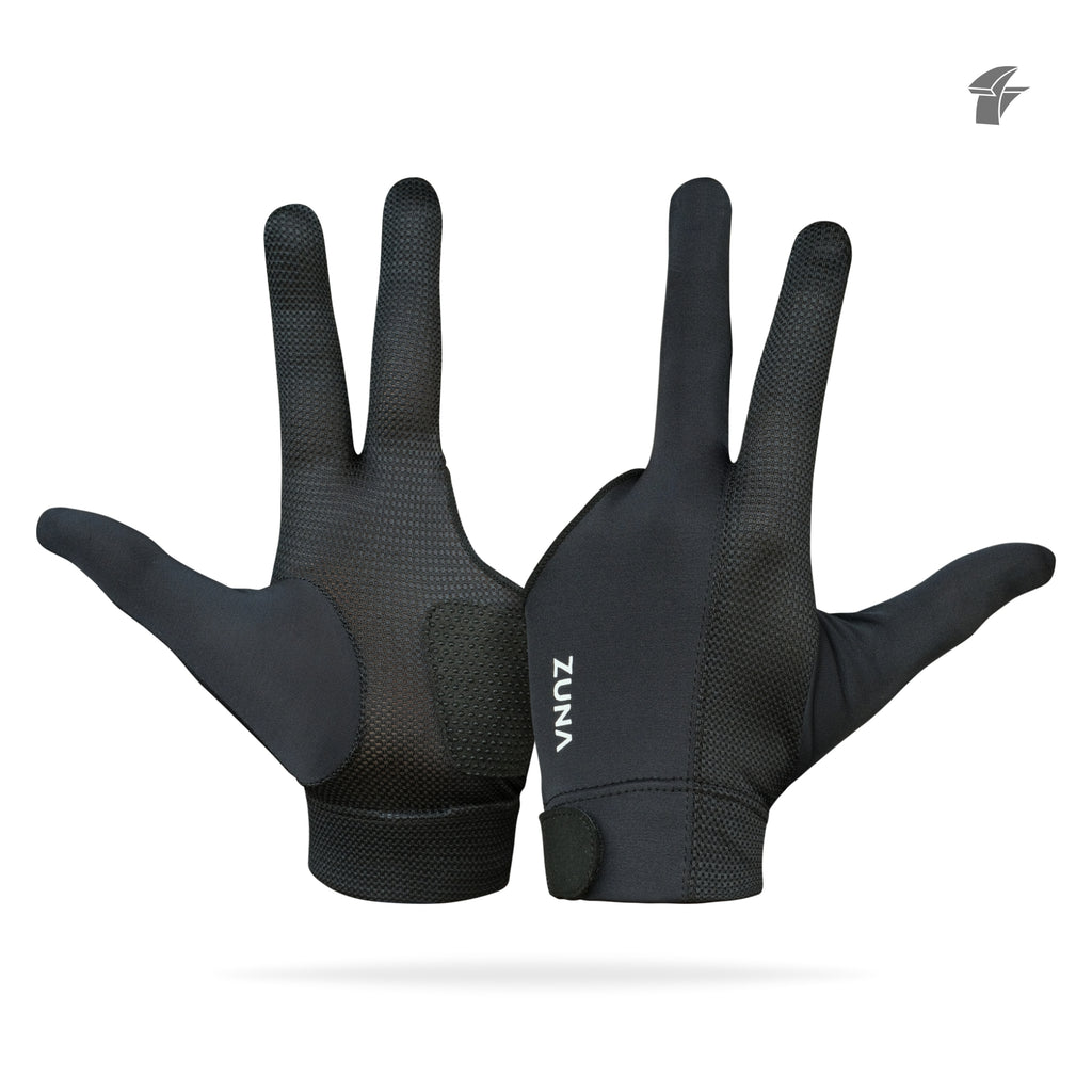 Customize Zuna Gloves Billiard Unisex Dezz Full Finger - Sarung Tangan Billiard Custom Nama
