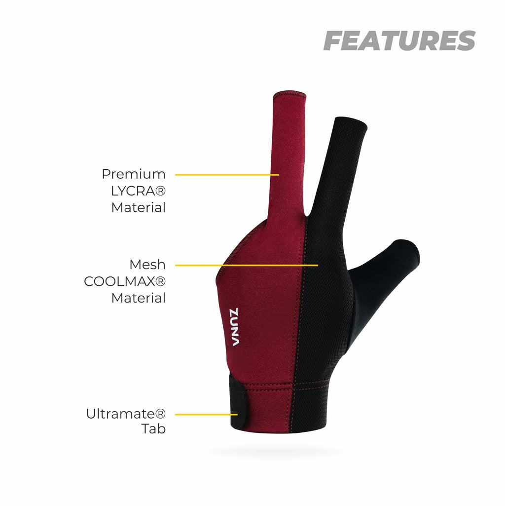 Dezz Half Finger Billiard Gloves