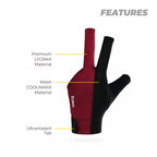 Dezz Half Finger Billiard Gloves