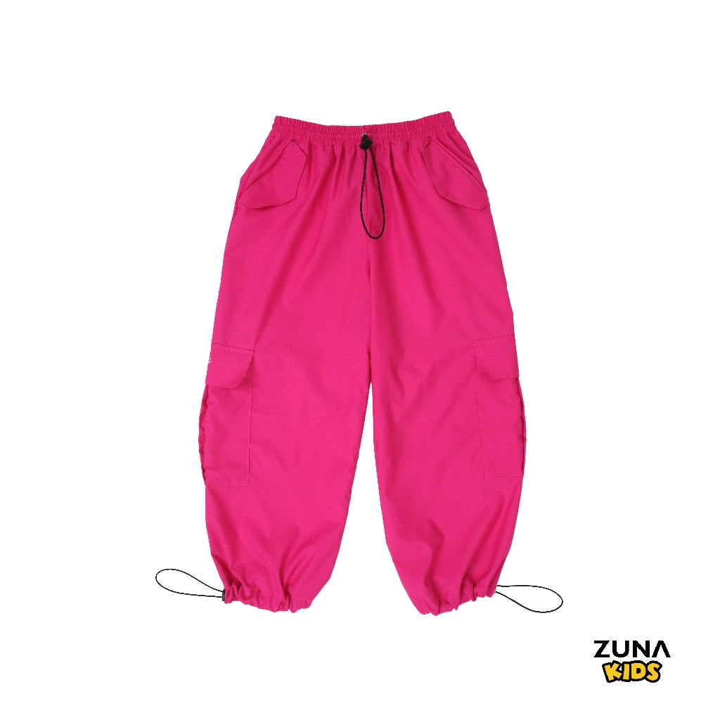 Zuna Kids Oshea Active Wear Cargo Pants / Celana Kargo Serut Panjang Anak Tahan Air