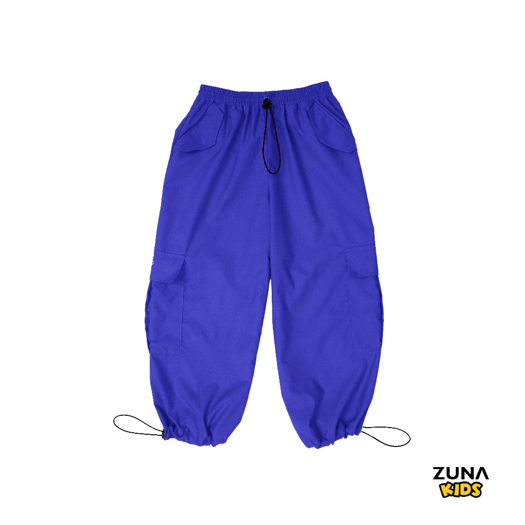 Zuna Kids Oshea Active Wear Cargo Pants / Celana Kargo Serut Panjang Anak Tahan Air