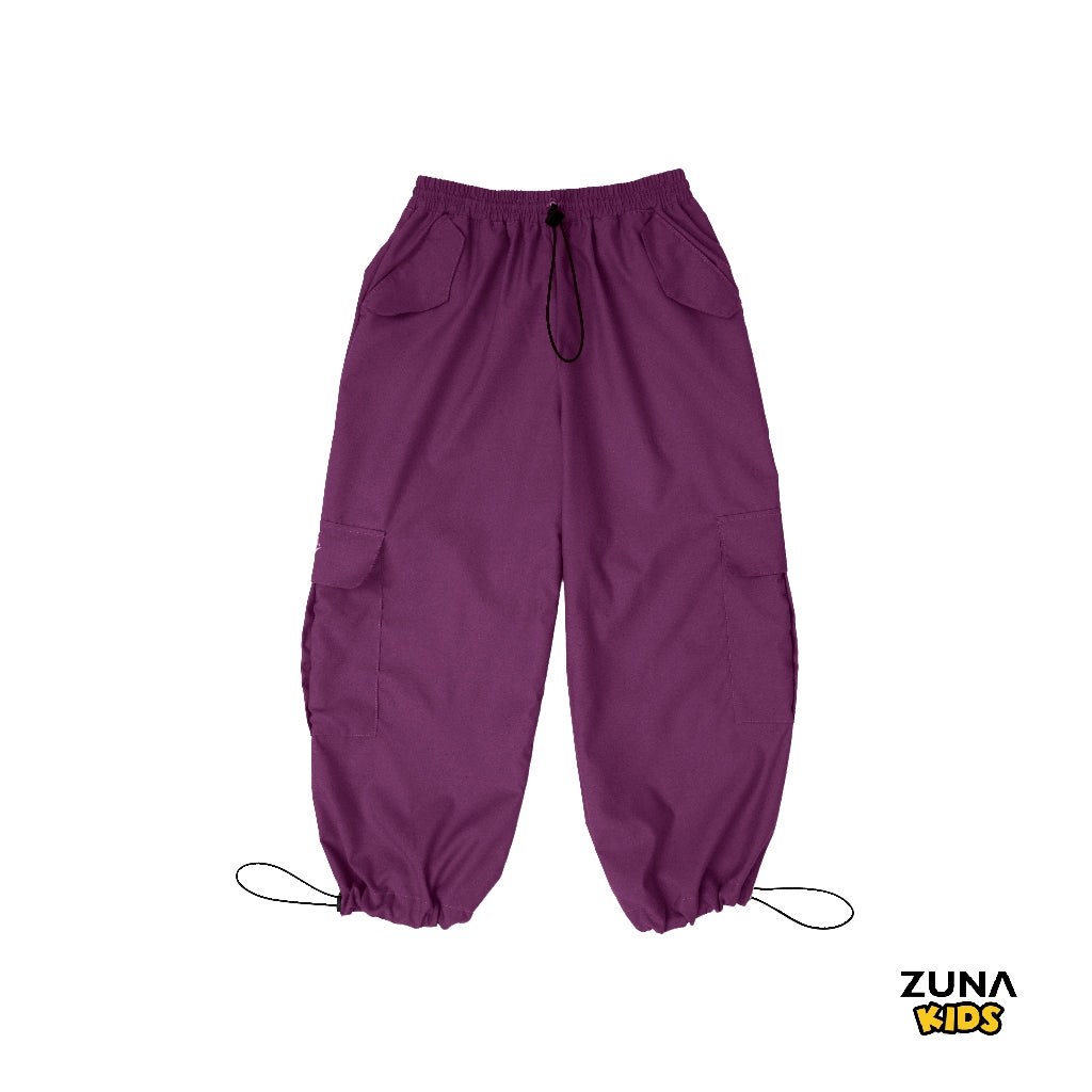 Zuna Kids Oshea Active Wear Cargo Pants / Celana Kargo Serut Panjang Anak Tahan Air