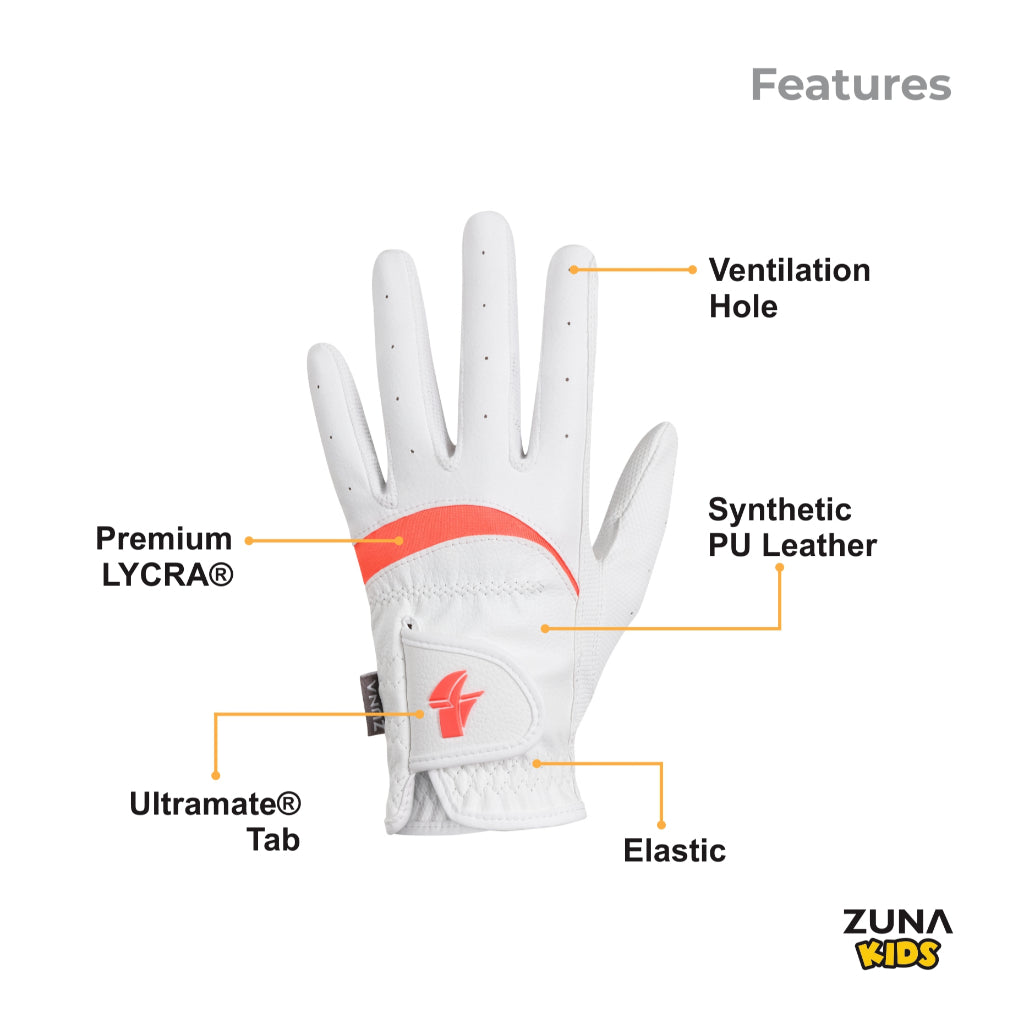 Zuna Kids Golf Gloves Eagle / Sarung Tangan Golf Anak Pria Wanita