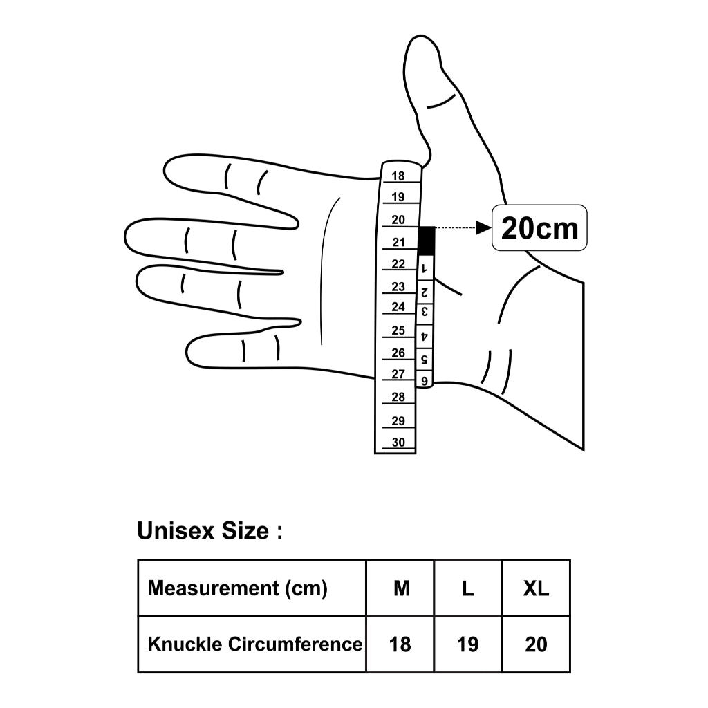 (Kanan) Zuna Gloves Billiard Half Finger Cue Sebelah Kanan