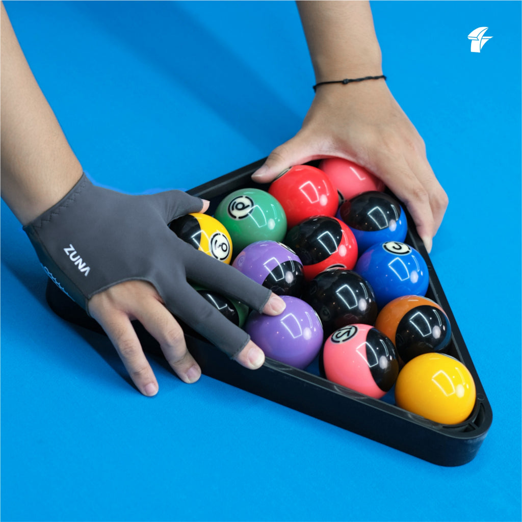 (Kanan) Zuna Gloves Billiard Half Finger Cue Sebelah Kanan
